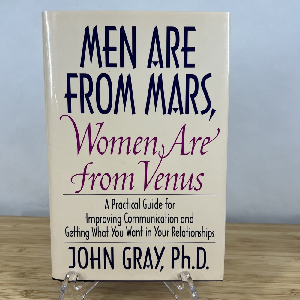 Men Are From Mars, Women Are From Venus 1st Edition 1992 By John Gray HC DJ